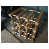 nice wooden wine rack
