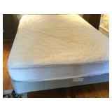 queen bed mattress  & box spring frame headboard