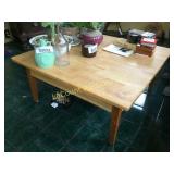 36" x 36" coffee table with drawer