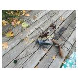 dragonfly & grasshopper garden art metal
