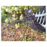 26" long metal dragon fly garden decor