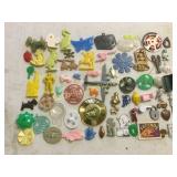 vintage plastic Cracker Jack Prizes Toys tattoos