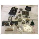 assorted costume jewelry vintage rhinestones