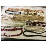 vintage costume jewelry beaded necklaces bracelet