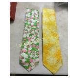 2 vintage Lilly Pulitzer Ties mod with tag