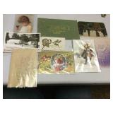 antique Christmas post cards early 1900