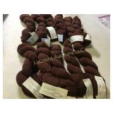 11 skeins brown yarn Solstice organic cotton wool