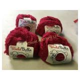 4 skeins Woolie Bullie wool yarn