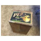 Pep Pear fruit wood crate good vintage condition