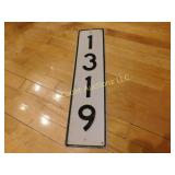 reflective road sign, # 1319, appx. 7 x 24