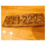 1923 Wisconsin license plate