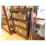 Tiger oak Barrister bookcase, 11d, x34w x 52h