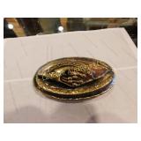 artistic belt buckle, loop through