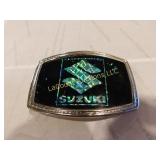 Suzuki motorcycle belt buckle, prismatic