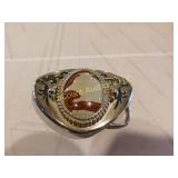 stone center belt buckles