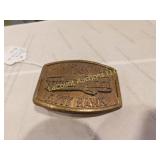 Kitty Hawk Wright Bros. airplane belt buckle