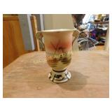 Nipon 2 handled vase, 4.5", windmill scene