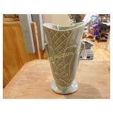 Shawnee gray vase, 8.75", USA