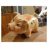 chalkware piggy bank, 7"