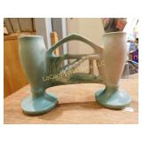 Roseville candleholder, 160-11.25, 5"h