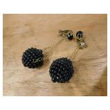 blackberry clip earrings,
