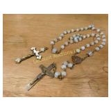 Rosary w 1 extra crucifix