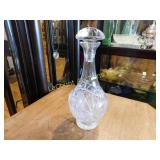 cut crystal decanter, 12"