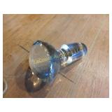 large bottle stopper, solid glass, 4"