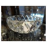 heavy glass bowl, 6"