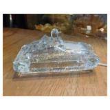 USA tank,  glass, 4", candy container