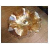 carnival glass bowl, 6"