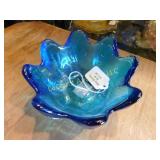 blue Blenko bowl, 5.5"