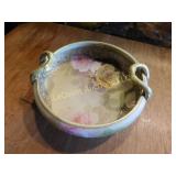 hand painted Nippon double handled bowl, 7"