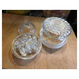 flower frog, 2 odd lids