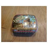 snuff tin, do-do design, England, 2.25"