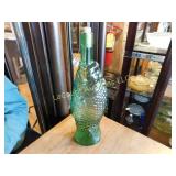 fish bottle / decanter, 13.5"h