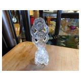 crystal perfume holder, 8", beautiful