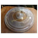 glass cake platter, 12.5"