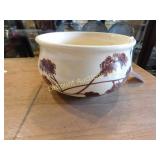 Brush pottery bowl, 6" dia, 3.5"h