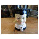 graduate head vase, 5", Shafford, Japan