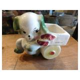 dog planter, pottery, USA, 5.25"h