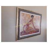 art piece, 29h x 35, ornate frame