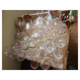 glassware lot,