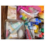 misc bathroom items,