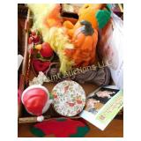 holiday lot, Christmas, Halloween items