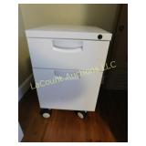 small file cabinet on casters, 24"h