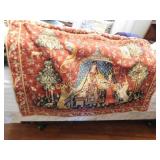 hand embroidered Nativity tapestry, 45w x 32