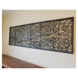 twig and metal wall decor, 52w x 18