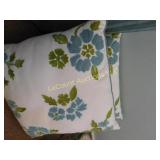 2 applique throw pillows