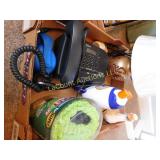 misc. pocket hose, telephone, ducks, lamp,
